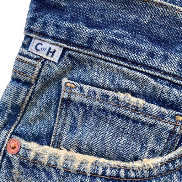 New Citizens of Humanity Premium Vintage Greenpoint Cut Off Denim Mini Skirt 27 - Picture 9 of 10